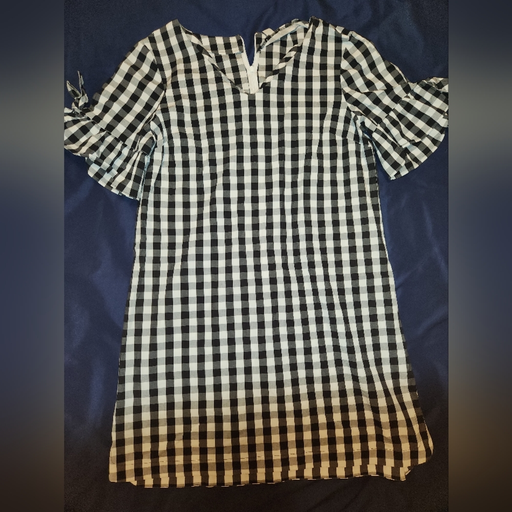 J. Crew checkerboard dress